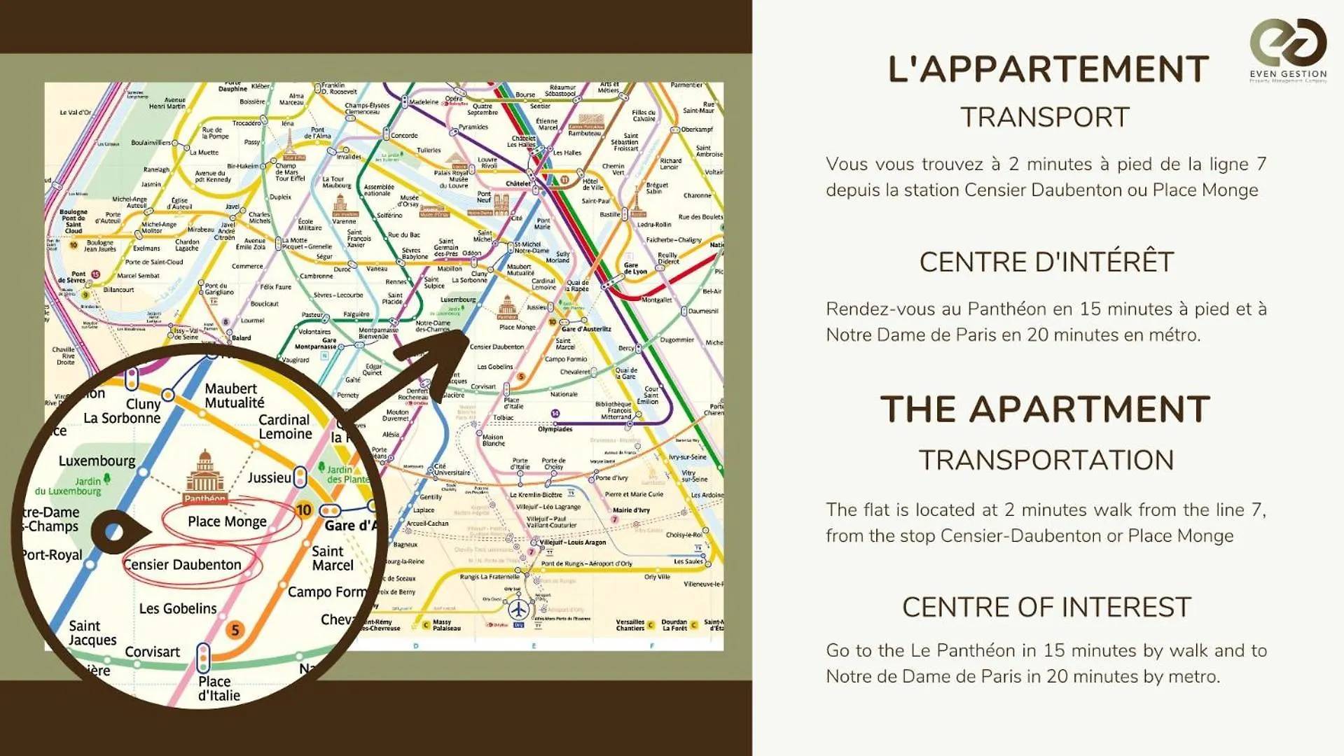 4pers With Terrace#la Sorbonne#pantheon